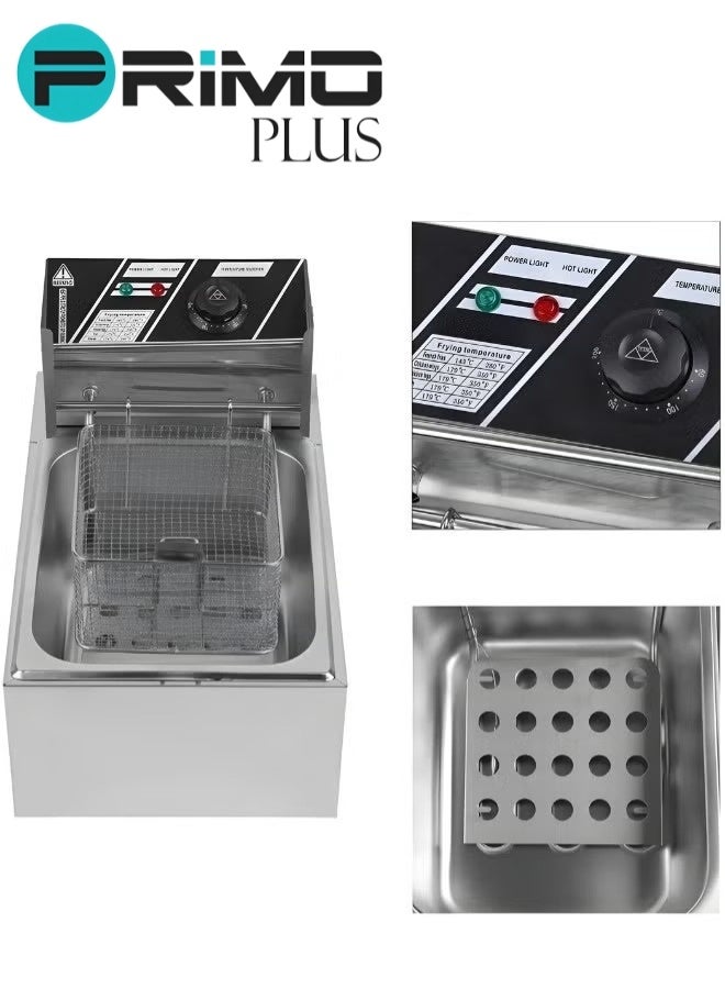 بريمو بلس مقلاة زيت كهربائية سعة 6 لتر 2500 واط مع غطاء - Image 3