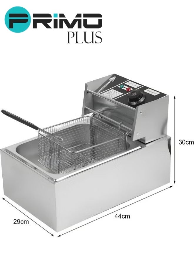 بريمو بلس مقلاة زيت كهربائية سعة 6 لتر 2500 واط مع غطاء - Image 2