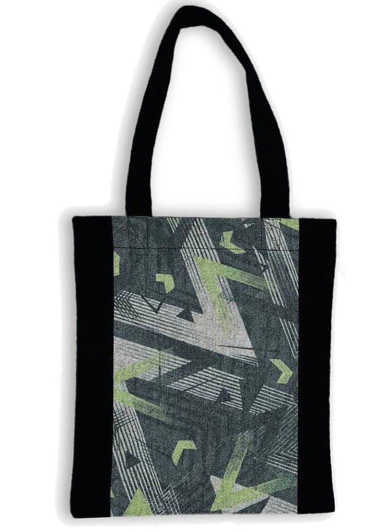 Gharibo Bags casual printed linen tote bag - Image 1
