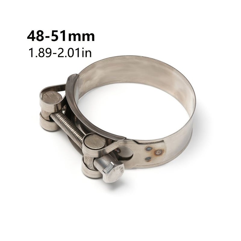 Stainless Steel Hose Clamp 48 51mm Durable Corrosion Resistant For Air Water Fuel Pipes - Image 1