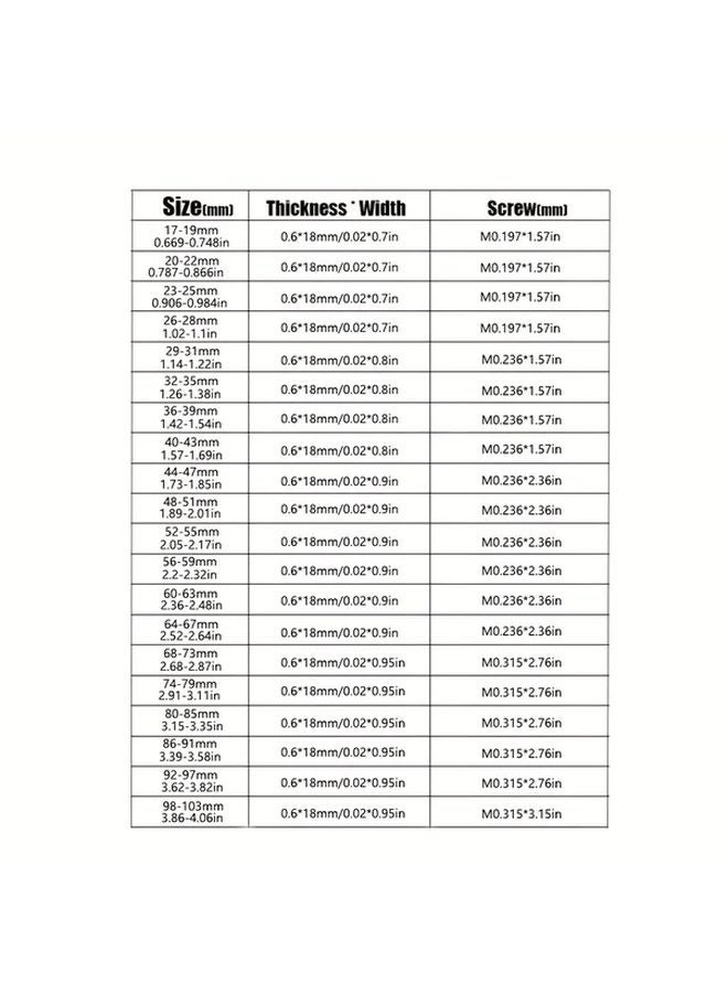 Stainless Steel Hose Clamp 48 51mm Durable Corrosion Resistant For Air Water Fuel Pipes - Image 5
