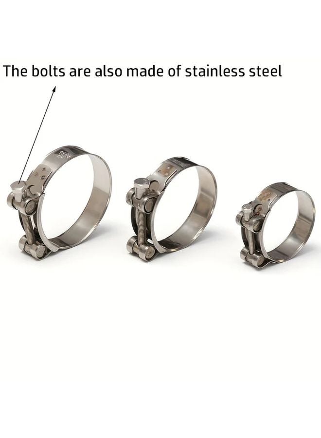 Stainless Steel Hose Clamp 48 51mm Durable Corrosion Resistant For Air Water Fuel Pipes - Image 3