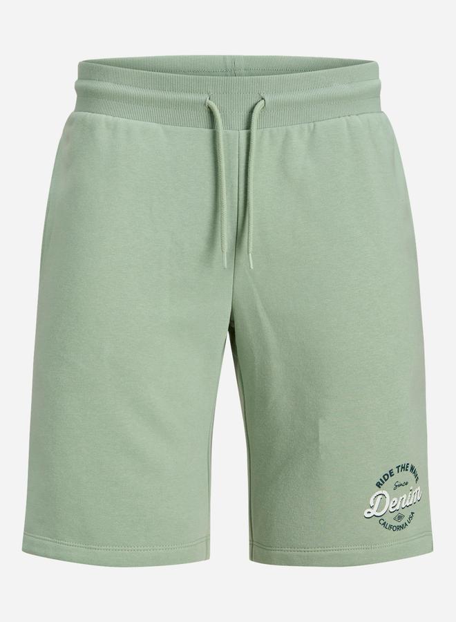 PRODUKT Green Slogan Print Shorts with Drawstring - Image 1