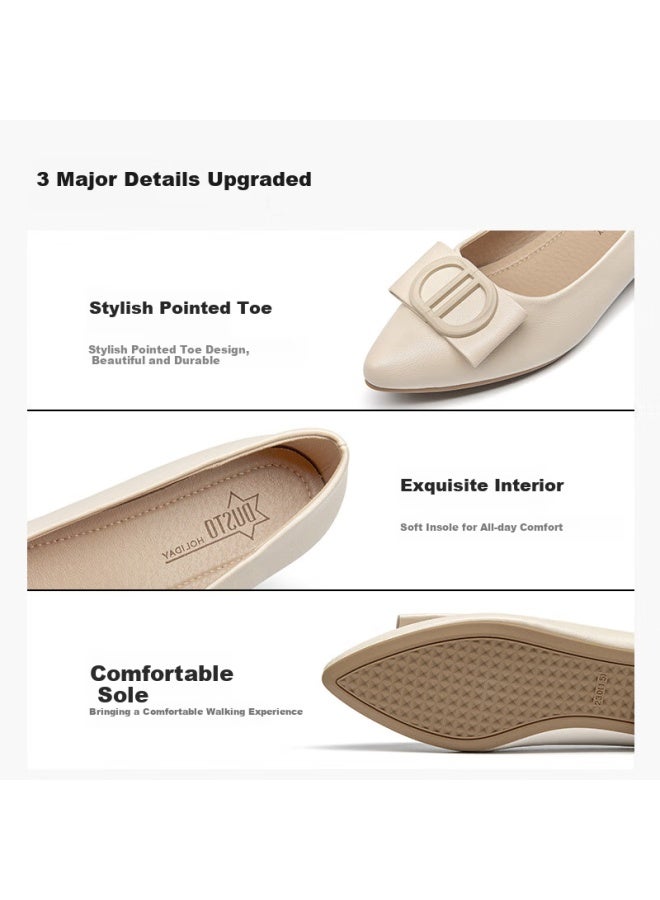 DUSTO Da Dong Commuter Shoes Women's Shoes Spring New Simple Square Heel Low Heel Slip-on Pointed Toe Buckle Shallow Mouth C0801 - Image 2