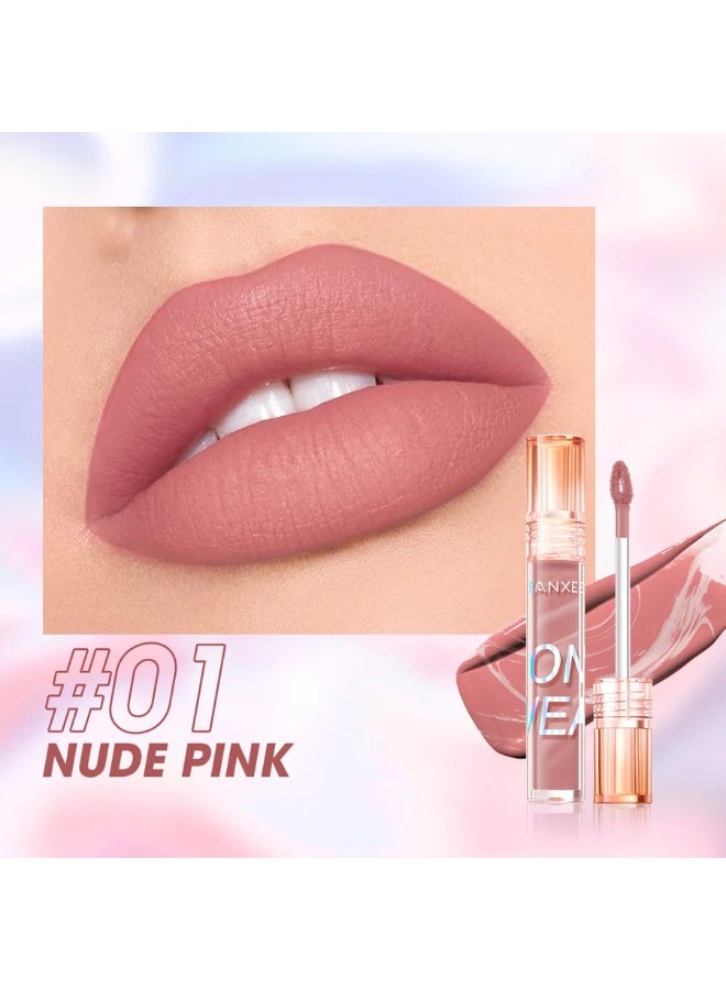 Banxeer Marble Texture Matte Finish Super Stay Lip Gloss For Girls - Image 1