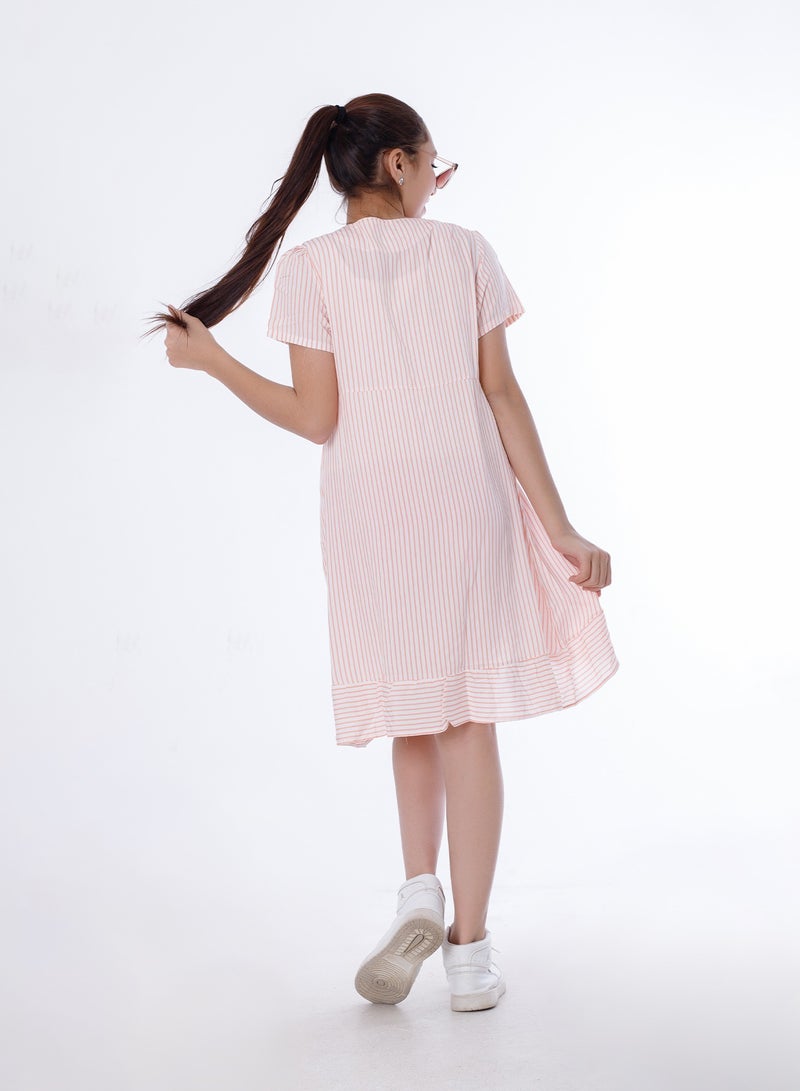 BEBO Girls Dress Pink - Image 3
