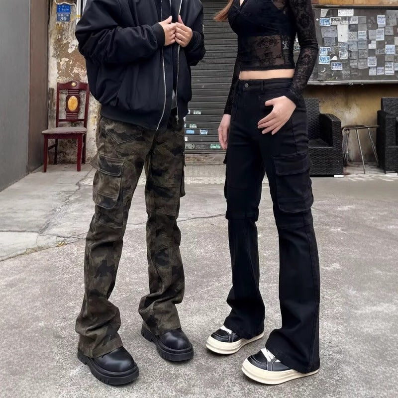 Unisex Classic Denim Jeans Loose Fit Daily Outdoor Wear - Image 3