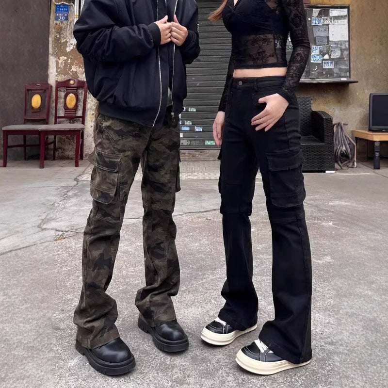 Unisex Classic Denim Jeans Loose Fit Daily Outdoor Wear - Image 2