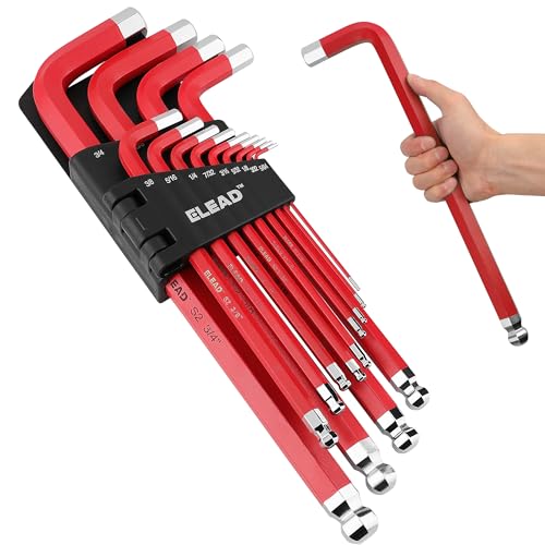 ELEAD Jumbo Hex Key Allen Wrench Set | 13-Piece SAE 5/64"-3/4" | Long Ball End Durable S2 | Automotive | Mechanic | Furniture | Professional Grade Tools - Image 1
