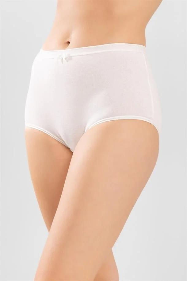 Baykar Women's Plain Bato Panties 3-Piece Set 8806 Cream