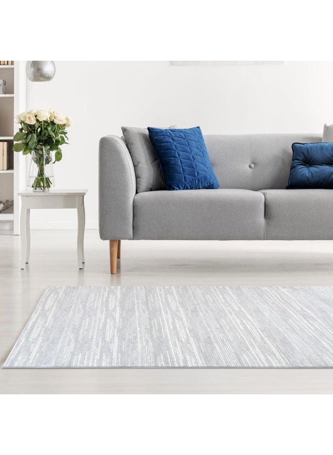 Handpicked Furniture Neutral White Rug, Ultra Soft Area Carpets For Bed Room, Living Room, And Dining Room, Antislip Floor Carpets, Easy To Clean, Made In Turkey, Polypropylene, Rectangle - Image 2