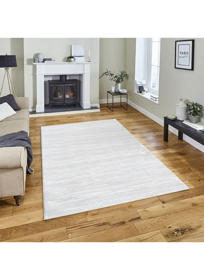 Handpicked Furniture Neutral White Rug, Ultra Soft Area Carpets For Bed Room, Living Room, And Dining Room, Antislip Floor Carpets, Easy To Clean, Made In Turkey, Polypropylene, Rectangle 