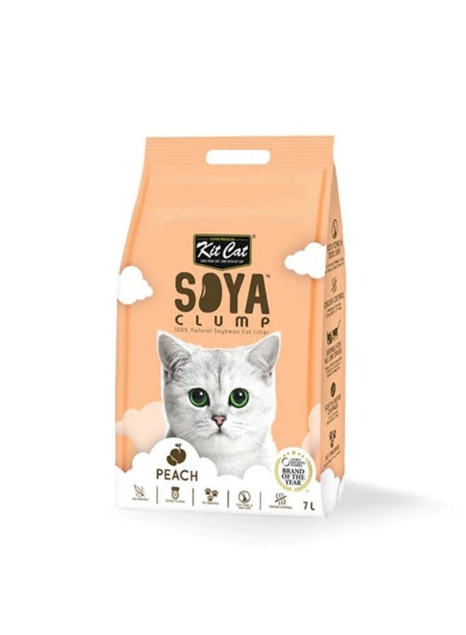 Kit Cat Kit Kat Soybean “Sand Alternative” Eco-Friendly Biodegradable Peach Mattress 7 litres
