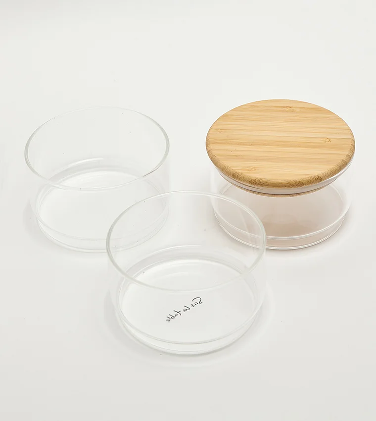 Sur La Table Stackable Glass Jar 380ml 3pcs