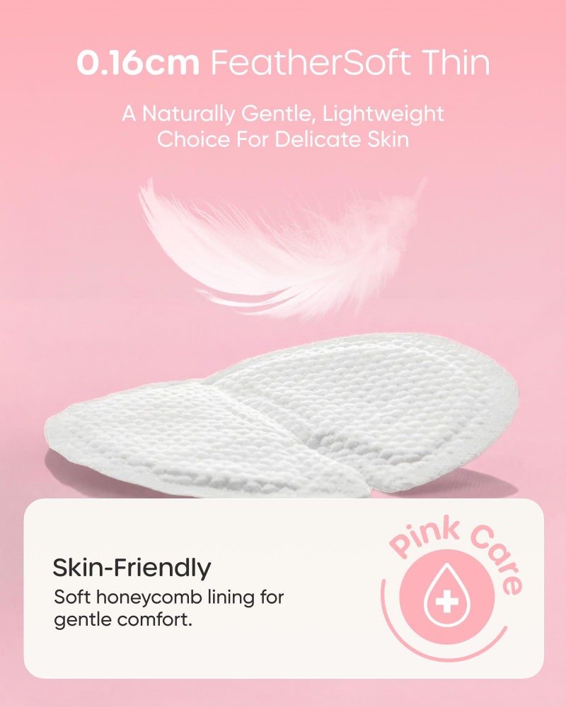 Nuliie 100 PCS Disposable Nursing Pads, Ideal for First-Time Buyers to Find Perfect Match, 4 Materials Trial (Viscose from Bamboo, Classic, Blue Core, Pink Care), Breastfeeding Essentials for New Moms - Image 5