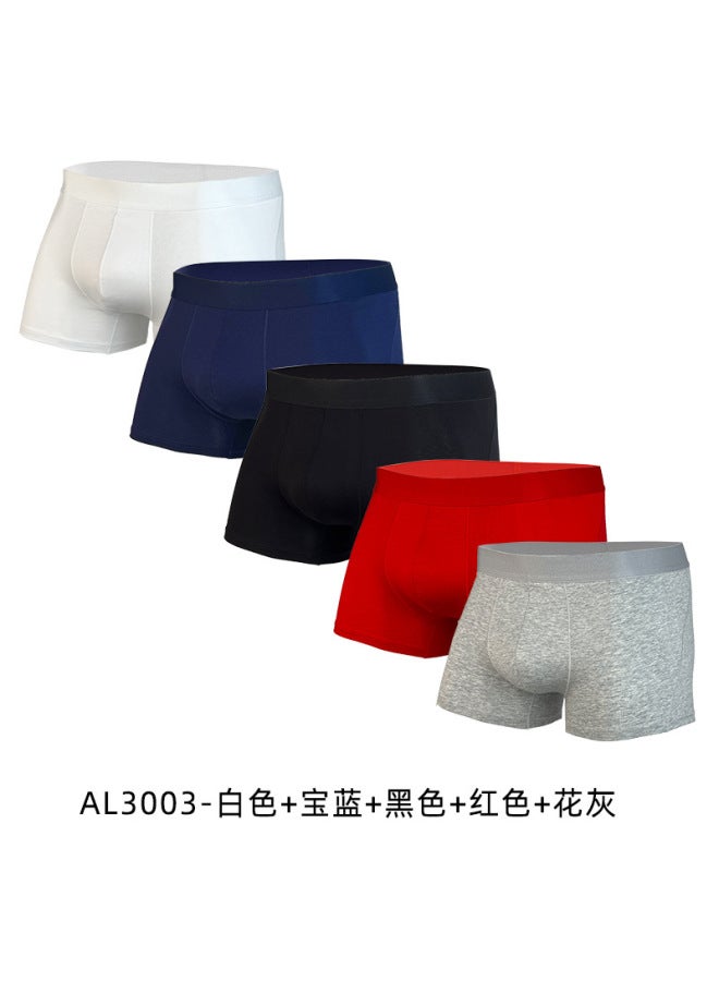 Short Summer Anti-chafing Men's Underwear High-elastic Antibacterial Large Size Cotton Boxer Shorts For Men