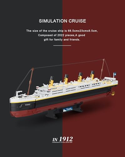dOvOb Titanic Model Building Blocks Set, 2022 Pieces Bricks, Compatible with Major Brands - Image 2