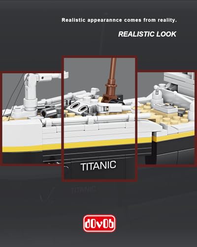 dOvOb Titanic Model Building Blocks Set, 2022 Pieces Bricks, Compatible with Major Brands - Image 5