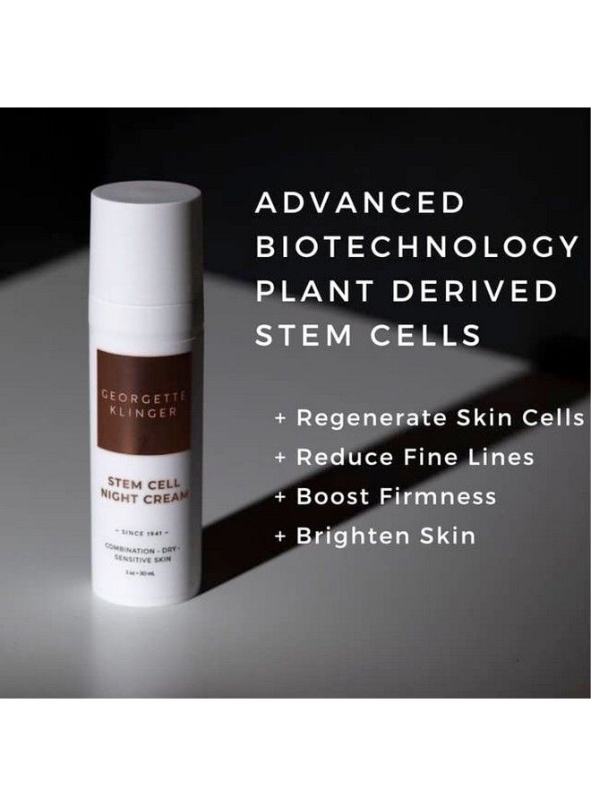 GEORGETTE KLINGER Stem Cell Night Cream Overnight Face Cream Moisturizer For Antiaging Fine Lines And Wrinkles With Hydrating Hyaluronic Acid & Vitamin E 1 Oz - Image 5