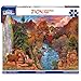 White Mountain 1000 Piece Jigsaw Puzzle Scenic Red Rock Mountain Puzzles with Large Pieces Gift for Adults and Family 24x30 Zion National Park - Image 2