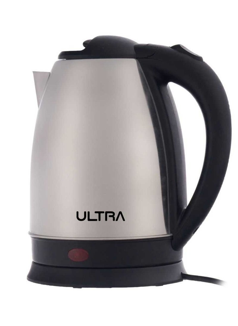 Ultra Electric Kettle, 2 Liters, 1500 Watt, Black and Stainless Steel - UKS15EE1  - Image 1