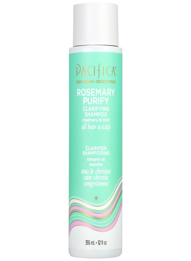 Pacifica Clarifying Shampoo - Rosemary Purify Invigorating Shampoo w/Soothing Mint for Detoxing Hair & Scalp Build-Up, Sulfate & Silicone Free - Vegan & Cruelty-Free Dermatologist Tested - Image 1