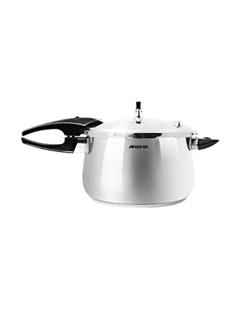 Arshia 9Liters Pressure cooker, 9 liters, Arshia Al-Amany, stainless steel, PR135-406 Silver - Image 1