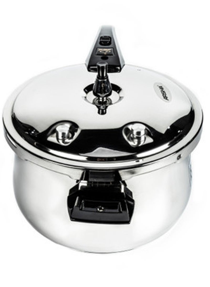 Arshia 9Liters Pressure cooker, 9 liters, Arshia Al-Amany, stainless steel, PR135-406 Silver - Image 2