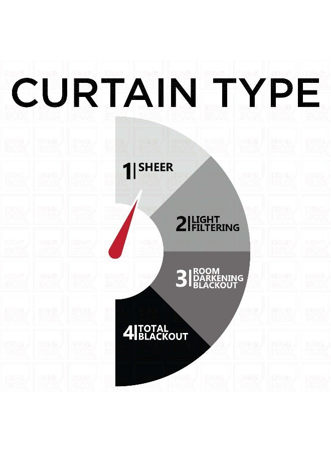Home Box طقم ستائر نافذة ليون الشفافة المكون من قطعتين - Image 5