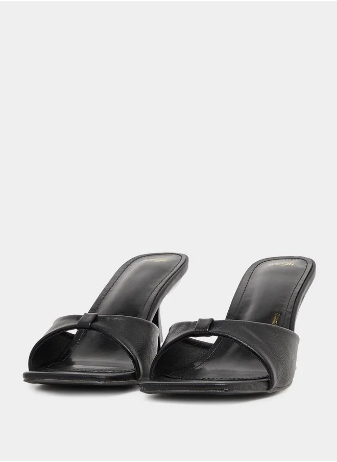 Styli Open Toe Slip-On Sandals