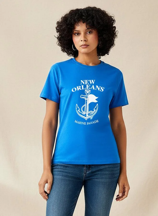Splash FAV Regular Fit Cotton T shirt with Print