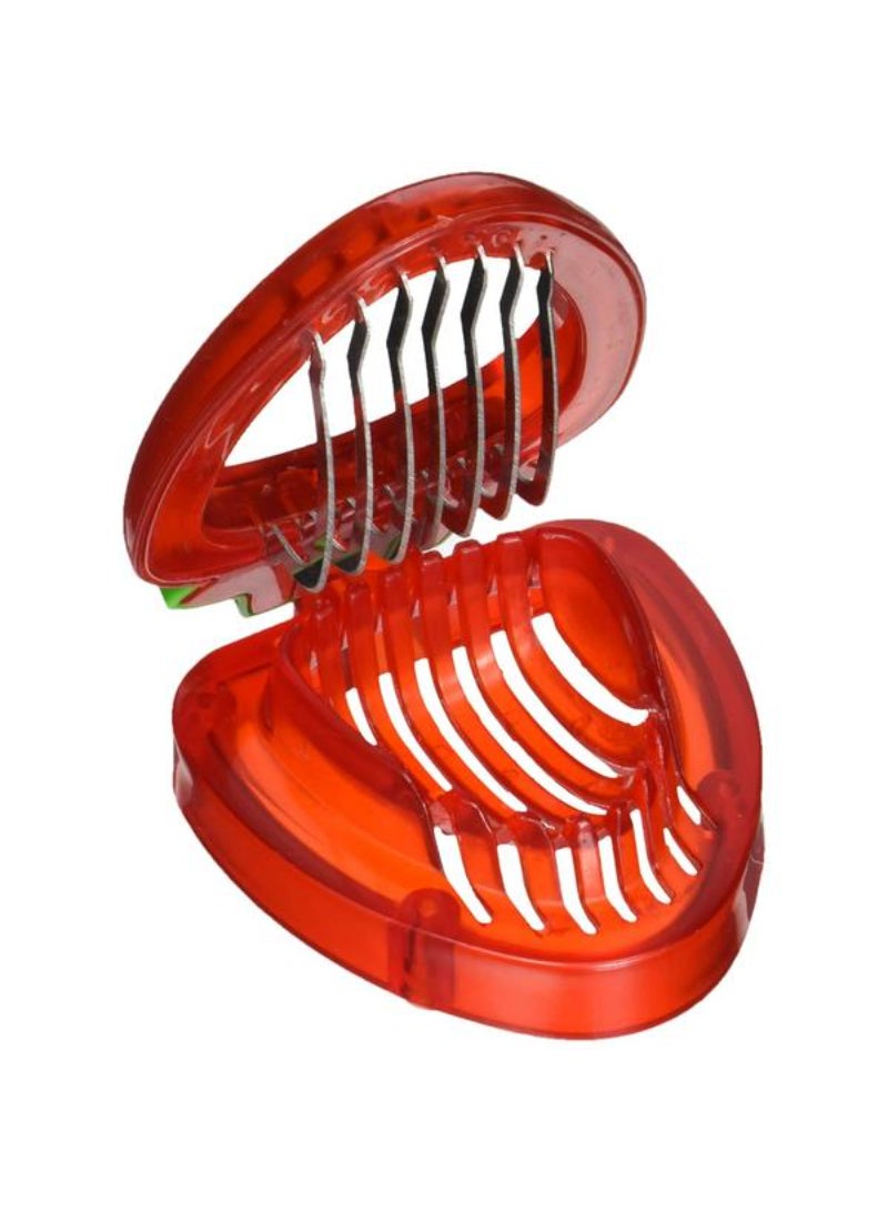 Joie Simply Slice BPA-Free Dishwasher Safe Strawberry Slicer Red and Green 88233 - Image 2