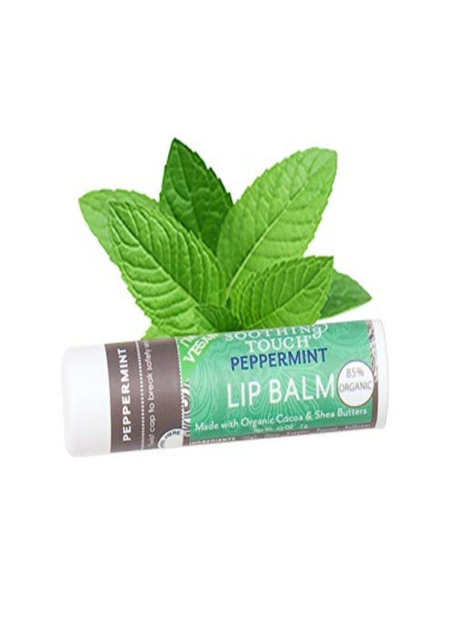 Soothing Touch Lip Balm with Organic Cocoa & Peppermint - 0.25 oz - Image 2