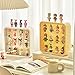 WMM Clear Display Case for Figures WallMounted Doll Storage Box Adjustable Display Stand with Door Dust and Moisture Proof Suitable for Lego Collectibles Action Figures Pop Mart Pink - Image 4