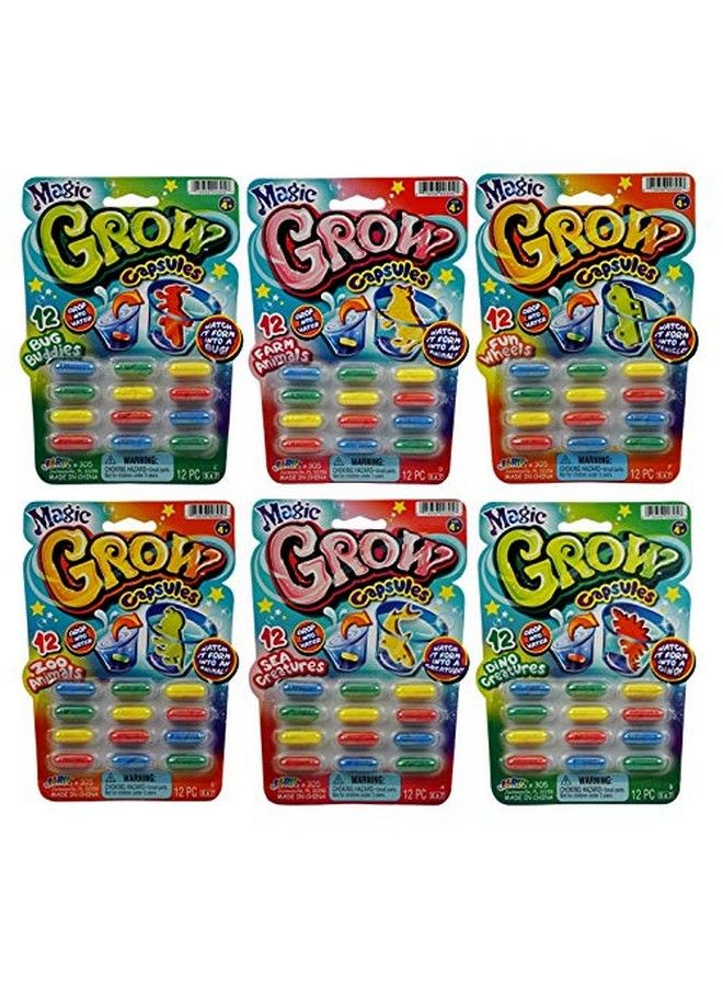 JaRu Magic Grow Capsules, (2 Packs 24 Capsules Assorted). Water Growing Animals Capsules. Great Party Favor Kids Toy. Plus 1 Sticker 3052S - Image 3
