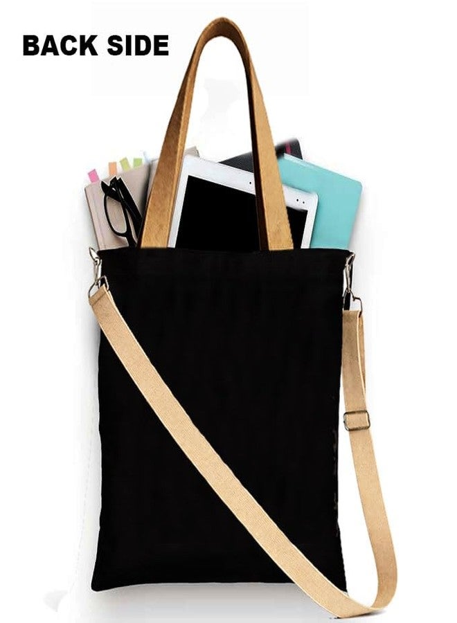PrintingZone Tote Bags for Women, College Bag for girls With Inner & Outer Pockets, Utility Tote bags for Shopping, Travel & Daily use(STB336) - Image 5