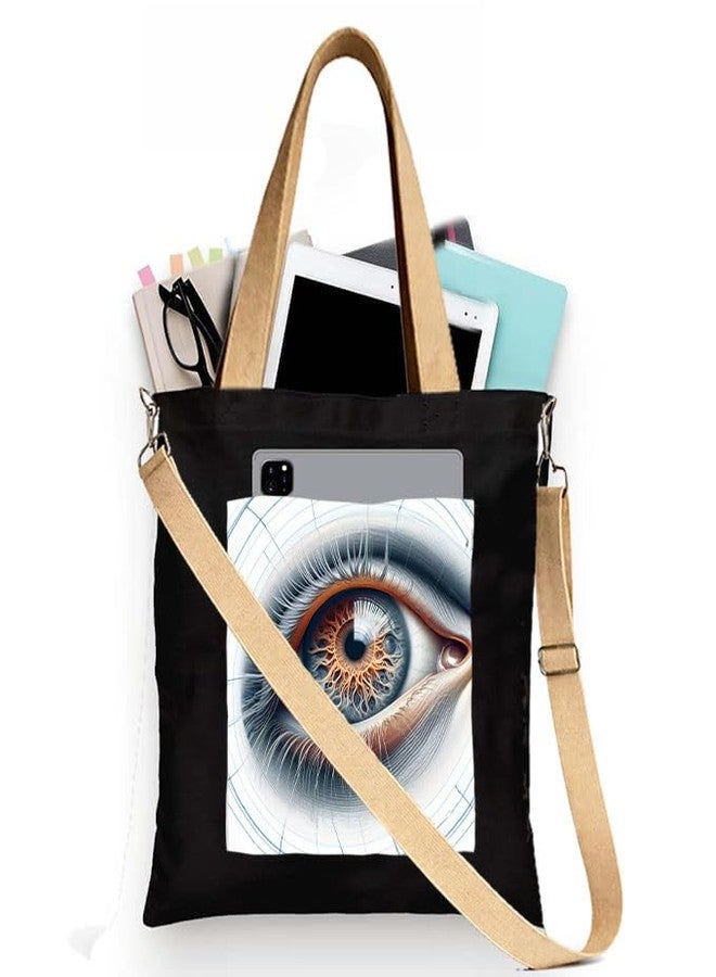 PrintingZone Tote Bags for Women, College Bag for girls With Inner & Outer Pockets, Utility Tote bags for Shopping, Travel & Daily use(STB336) - Image 1