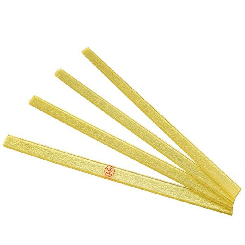 Mose Cafolo Set of 4 Chinese Mahjong Mah Jongg Shimmering Glitter 17 inches Golden Pushers - Image 2