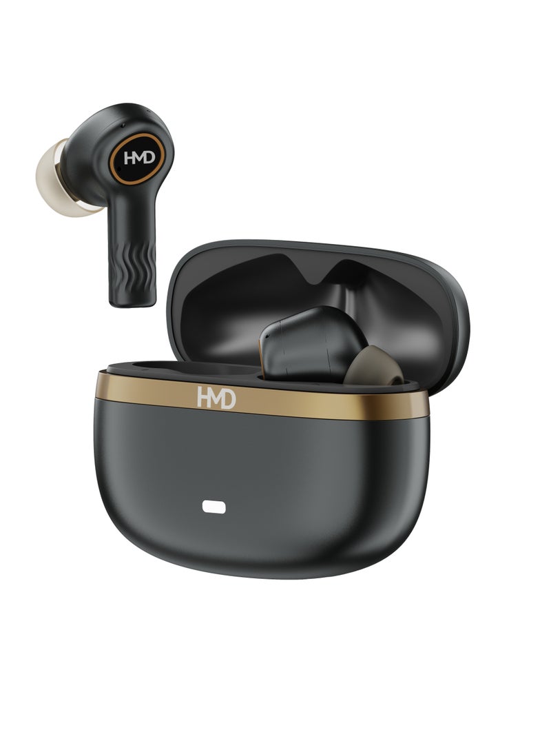 HMD DUB X50 True Wireless Earbuds, Bluetooth Earphones, 10mm Drivers, Hi-Fi DSP Chip, 70 Hrs Playtime, Low Latency Mode, 4 Mic AI-ENC for Crystal Clear Calls, IPX4, Fast Charging Black - Image 3