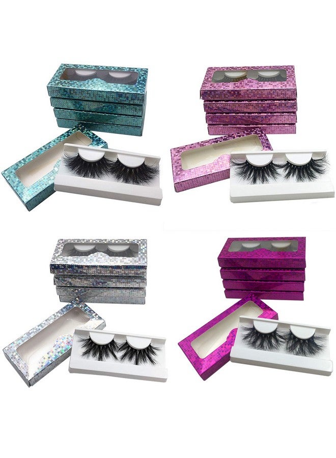 mikiwi 20 Pack 25Mm False Eyelashes, Real Mink, Handmade Full Strip, Cruelty Free, Dramatic 3D Lashes, Black, 20 Pairs - Image 1