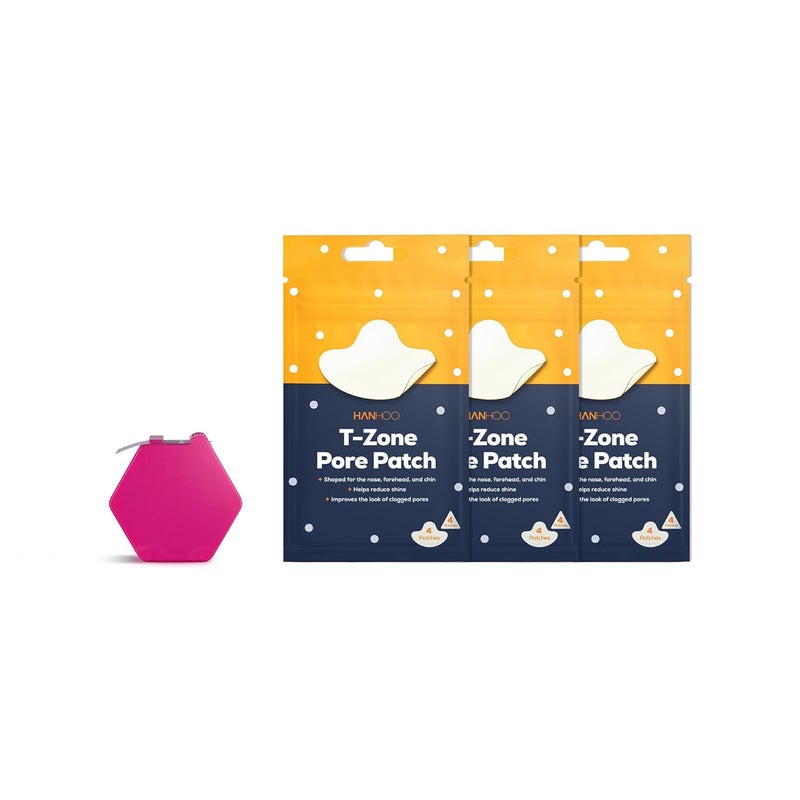 Hanhoo TZone Pore Patch and On the Go Blemish Patch Bundle 132 Total Patches Hydrocolloid Patches for Clogged Pores and Pimples Shrinks Pimples Blackhead and Acne Treatment Korean Skincare