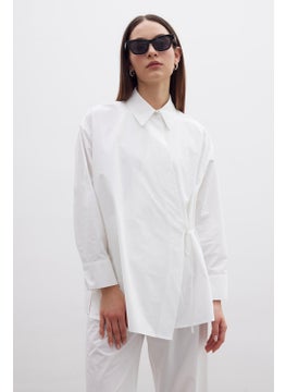 Manuka Double Breasted Closure Premium Shirt Ecru  - Image 3