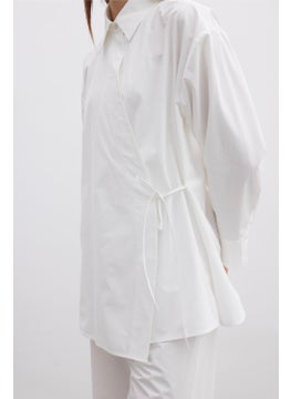 Manuka Double Breasted Closure Premium Shirt Ecru  - Image 4