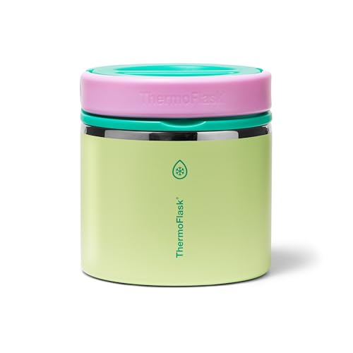 ThermoFlask Insulated Food Jar with Leakproof Lid (20 oz, Garden Party) - Stainless Steel Food Containers for Hot & Cold Meals, Lunch, Soup & Snacks - Image 1