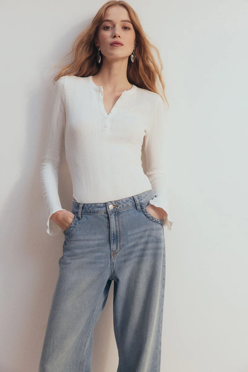 اتش اند ام بودي بأكمام واسعة