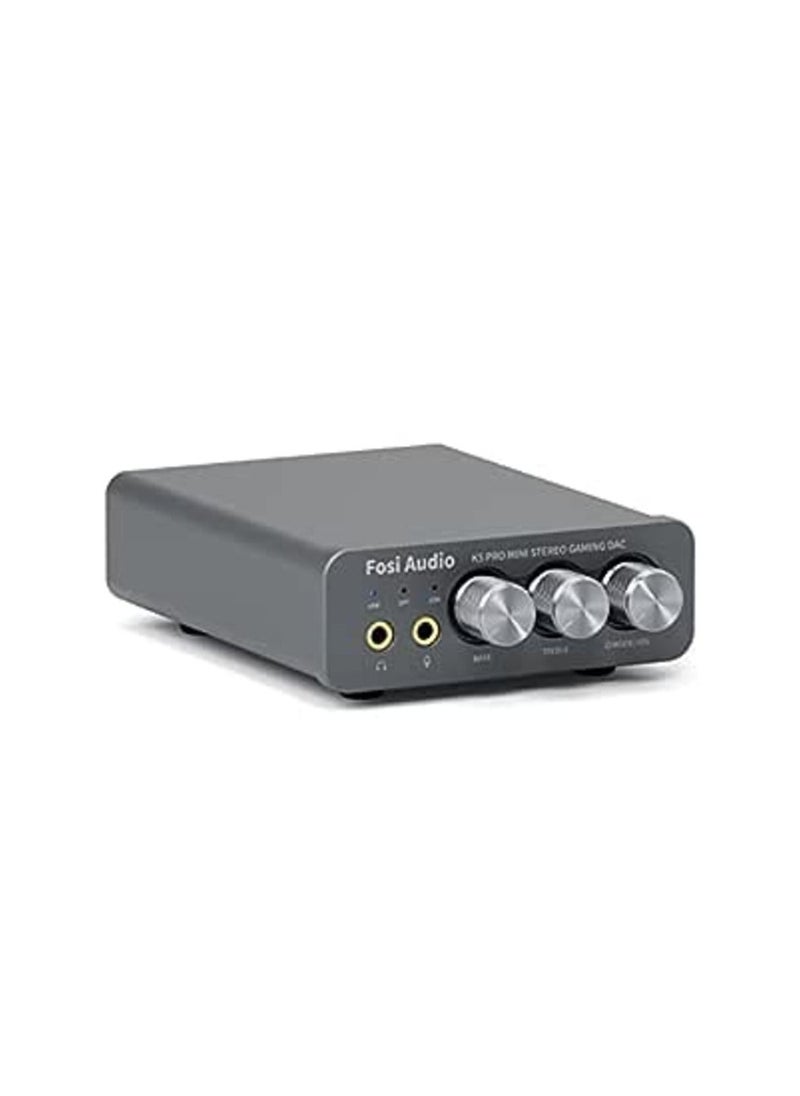 Generic Fosi Audio K5 Pro Gaming DAC Mini Hi-Fi Stereo Audio Amplifier Converter USB Type C/Optical/Coaxial to RCA/3.5 mm AUX for PS5/PC/Mac/Computer  - Image 1