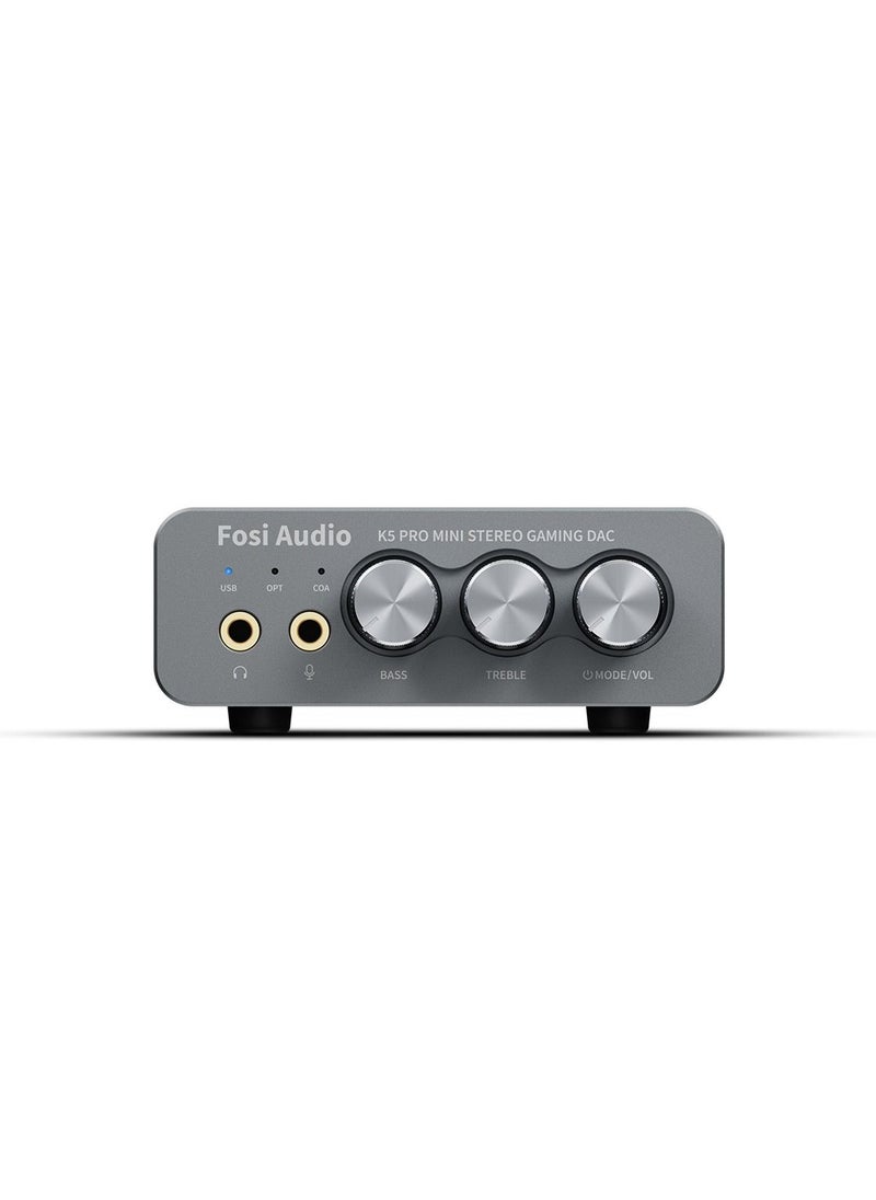 Generic Fosi Audio K5 Pro Gaming DAC Mini Hi-Fi Stereo Audio Amplifier Converter USB Type C/Optical/Coaxial to RCA/3.5 mm AUX for PS5/PC/Mac/Computer  - Image 4