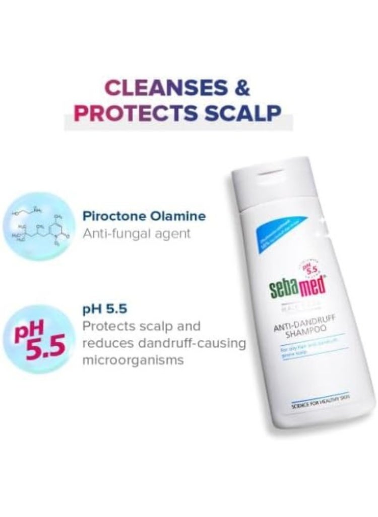 Sebamed Hair Care Anti Dandruff Shampoo 400ml – pH 5.5 Shampoo for Flake Control & Healthy Scalp - Image 2