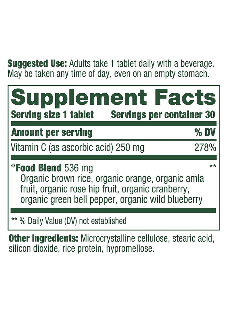 MegaFood Complex C - helps provide daily support for the immune system,supports overall skin health. dietary supplement 30 tablets / 30 servings. - Image 2