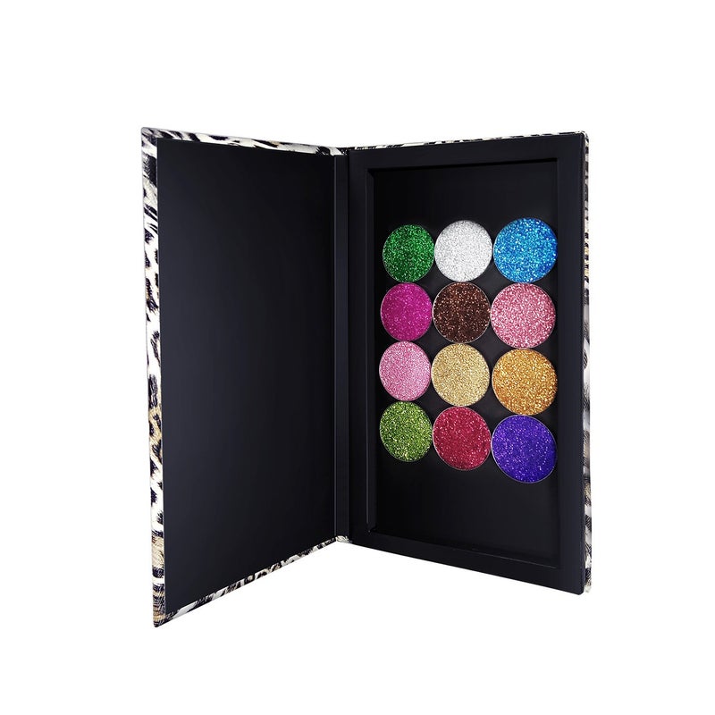 Allwon Magnetic Makeup Palette Leopard Empty Makeup Palette for Eyeshadow Lipstick Blush Powder - Image 3